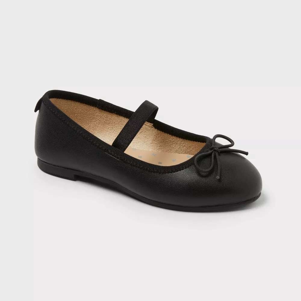 Toddler Cat & Jack Nora Ballet Flats Black Size 8T New With Tags